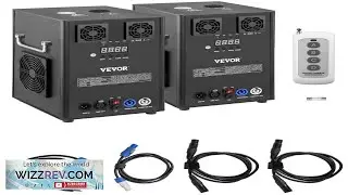 VEVOR 400W 2pcs Large Stage Equipment Special Effect Machine Smart DMX Control
