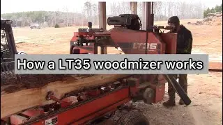 Running and operating a LT35 woodmizer, join me on a day of sawing lumber