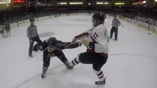 What does a hockey fight look like to a linesman? We found out