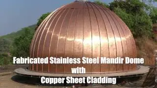 Installation of Mandir Dome for a temple in Goa India