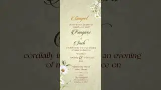 E Invite For Wedding | Pastel Floral Theme | E Card Wedding Invite.