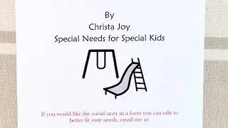 What to do at Recess social story unit