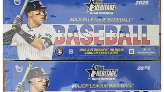 New Release 2025 Topps Heritage High Number   Buyback + Gold Chrome and Gold Relic!!