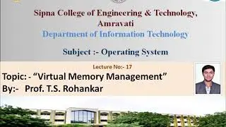 Operating System Lecture no - 17
