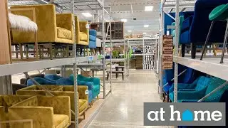 AT HOME FURNITURE SHOP WITH ME ARMCHAIRS CABINETS COFFEE TABLES SOFAS SHOPPING STORE WALK THROUGH