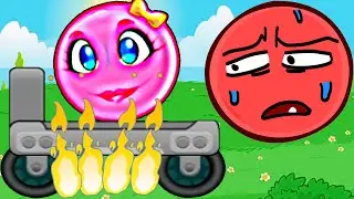 Красный шар проводит девочку домой!  Hat ball and pink ball. Red шарик в уровне 40