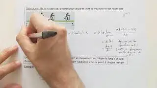 Comment calculer la vitesse instantannée d'un point en mouvement rectiligne ?