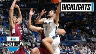 Lafayette at Penn State | Highlights | Big Ten Men's Basketball | Nov. 25, 2022