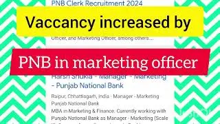 vaccancy increased by pnb in marketing officer 2024 IBPS so 2024  #vaccancies #ibpssomains2024 #sbi