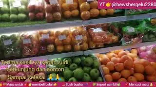 Shopping 🍓🍎🍉Buah buahan Import🍇🍒🥝 di Hypermarket LePaPa Serian. Bermacam pilihan yang ada🍏🥭🍑#fruits