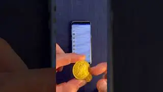 Fake 1 oz gold krugerrand (tungsten) caught by performing the ping test with the Pingcoin app