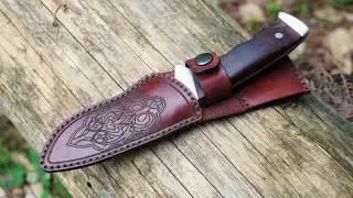Making a Custom Engraved Leather Knife Sheath