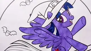 My little pony drawing and coloring Twilight Sparkle coloring pages Activity book