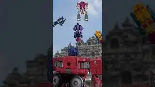 Transformers Abominus blasts-off and combines.