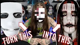 TURNING A CHEAP MASK INTO A SLIPKNOT MASK!
