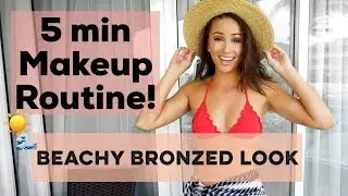 GRWM IN MEXICO! BRONZED GLOWY MAKEUP LOOK + Acne Coverage with Nia Sanchez