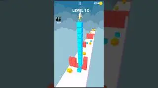 Cube Stacker Surfer 3D- All Level Gameplay Android,ios Level 12 | Android Gameplay Daily