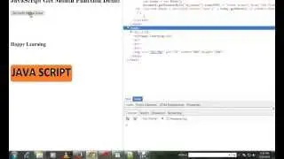 HOW TO GET MONTH IN JAVASCRIPT DEMO