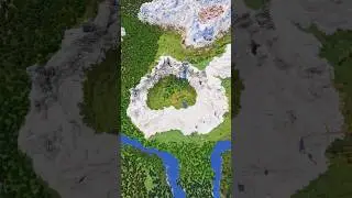 I Found A Minecraft Mountain Circle Village Seed!