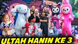 ULTAH HANINKE 3 TAHUN THEMA KUROMI, DIMERIAHKAN BOM BADUT, LABUBU DAN CINAMORO