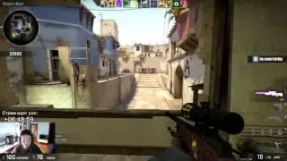 CS:GO Stream Highlight #23 - AWP ace on de_mirage