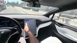POV Tesla FSD (бета) V11.3.6 1-го поколения Tesla Model X