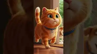Whiskers' Great Escape 🐾 | Cute Orange Cat Adventure #shorts