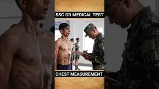 SSC GD Medical Test 2025 🔥 Chest Expansion Check | #sscgd #shorts