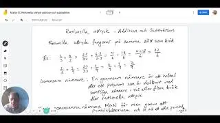 Matte 3C Rationella uttryck addition och subtraktion