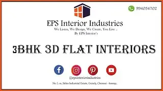 3BHK | 3D Model | Bellissimo | Chennai Flats | By EPS Interiors