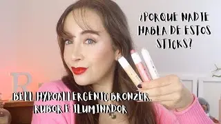 🖍¿ALGO MEJOR QUE MAKEUP EN BARRA?🖍BELL HYPOALLERGENIC ULTRA BRONZE, LIGHT, SHINY STICKS🖍-Ro Contardo