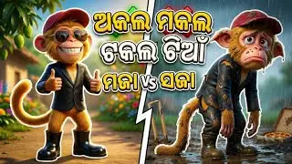 Akala Makala Takala Tian | Funny Monkey Song | New Odia Rhymes for Kids 2026 