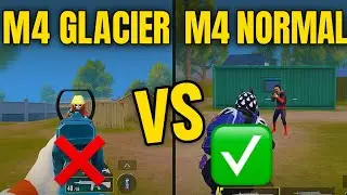 M416 Glacier vs NORMAL M416 DAMAGE TEST 😱 is it REALLY BETTER?
