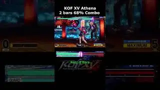 KOF XV - Athena 68% Combo  [The King of Fighters XV] #shorts