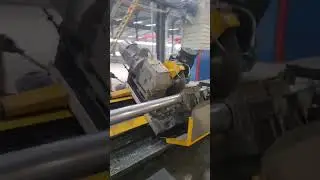 KODS Online Flying Saw in Action High-Speed Steel Pipe Cutting Precision