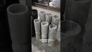 Marble Candle Holder ||Silky Gray Marble Candle Holder ||Candle Holder Stand ||Candle Holder
