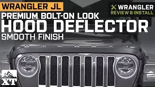 Jeep Wrangler JL Premium Bolt-On Look Hood Deflector - Smooth Review & Install