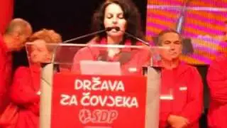 SDP BiH Vinka Aletovic predizborni skup Kakanj 26.09.2010.