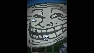 Troll Face Build In Block Craft #shorts #blockcraft #build #trollface #edit
