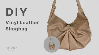 DIY SLINGBAG | How to sew vinyl leather slingbag
