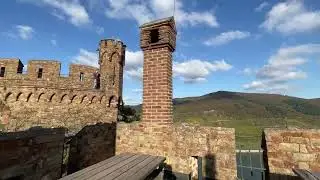 Burg Sooneck Castle along Rhine river, Bacharach
