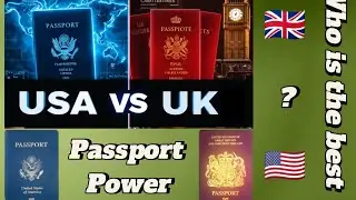 USA 🇺🇸 vs UK 🇬🇧 Passport Power