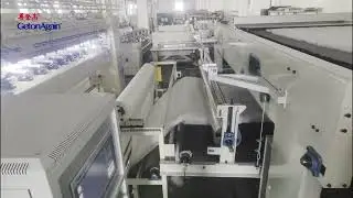 Carding Production Line+Multi-needle Quilting Machine #wadding #polyester #fiber #fibre #carding
