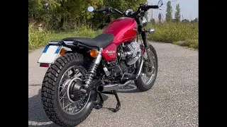 Custom Made Moto Guzzi Nevada 750, Turnout Exhaust SOUND & Walkaround