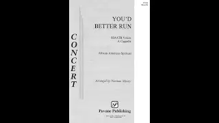 You'd Better Run (SATB)&mdash;arr. Norman Morris