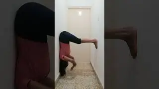 Inversion pose with wall support #balance....follow me on Instagram @yogaforlife.jigna