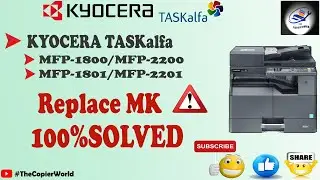 How To Reset Kyocera Maintenance Kit | Fix Replace MK | Kyocera 1800/2200/2201/1801 Replace MK