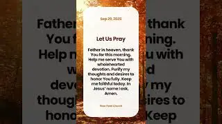 ☀️ Good Morning Prayers | Sep 29  2025 ☀️ | Daily Bread | River Pearl Church | Ratan Universe