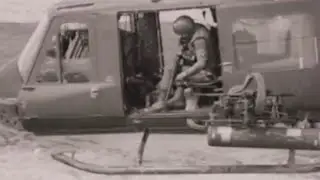 UH-1 Huey Gunship Helicopters action in south Vietnam 1965 | Natural sound, No music