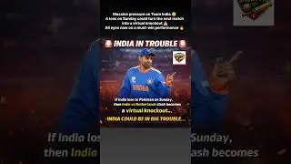 Massive Pressure on Team India 😱 | Next Match Could Be a Virtual Knockout!